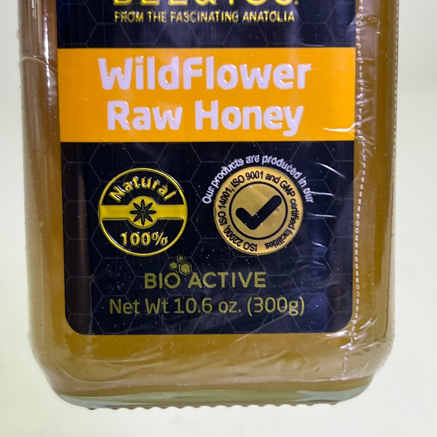 BEE & YOU (6 PACK) Wildflower Raw Honey 10.6 oz Brown BB 07/27