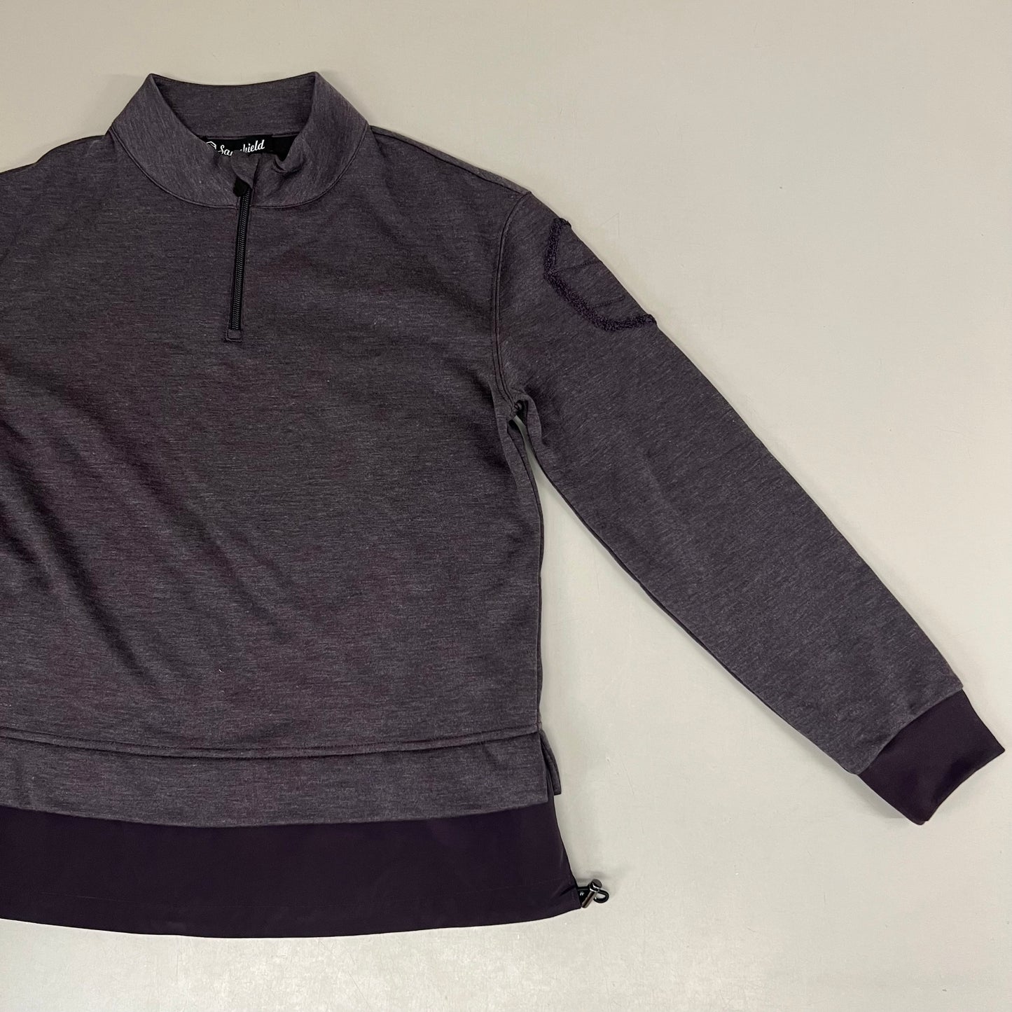 SAMSHIELD Luna Equestrian 1/4 Zip Pullover Women's Sz S Aubergine