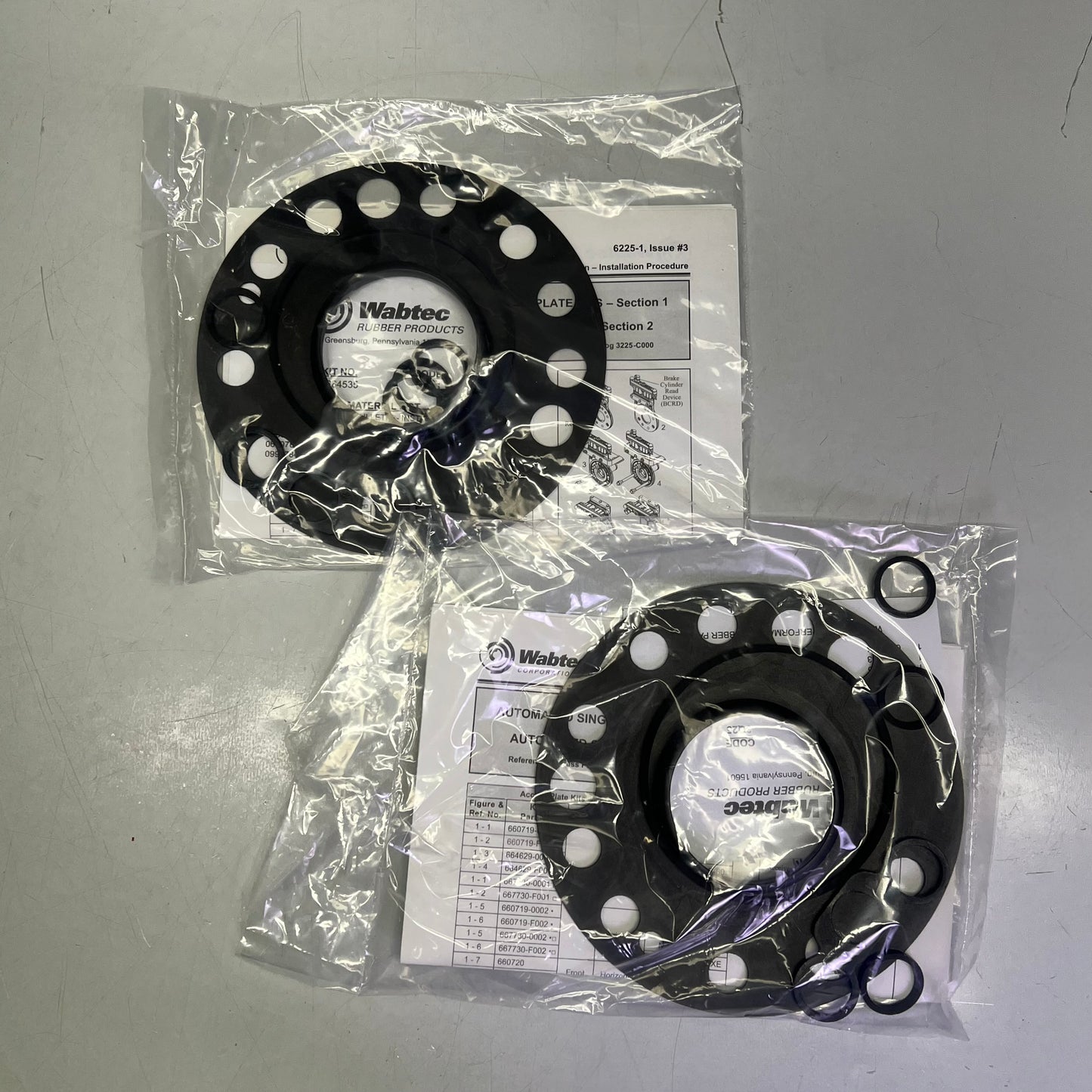 WABTEC CORP. Brake Monitor Bottom Access Plates Full Kit 45 Degree  0660721F002