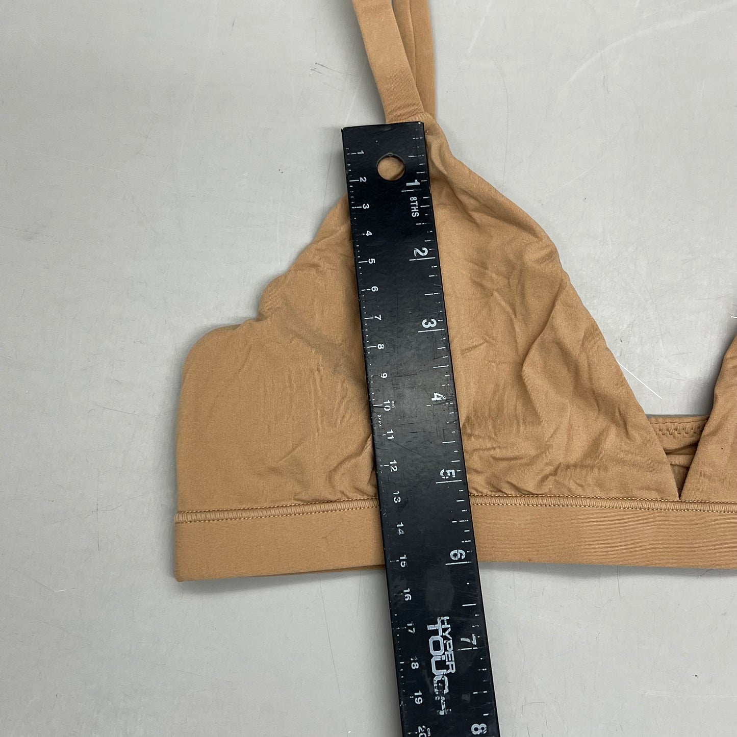 SKIMS Fits Everybody 2-Ply Max-Stretch Triangle Bralette Women's Sz M Ochre