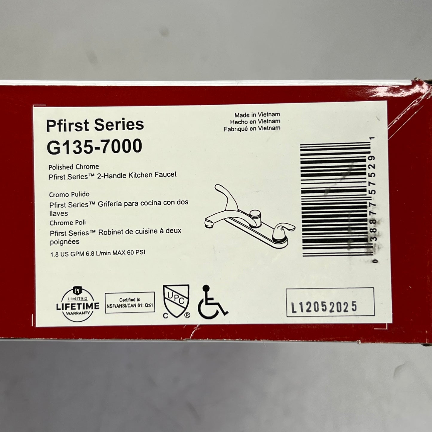 PFISTER 2-Handle Kitchen Faucet G135-7000