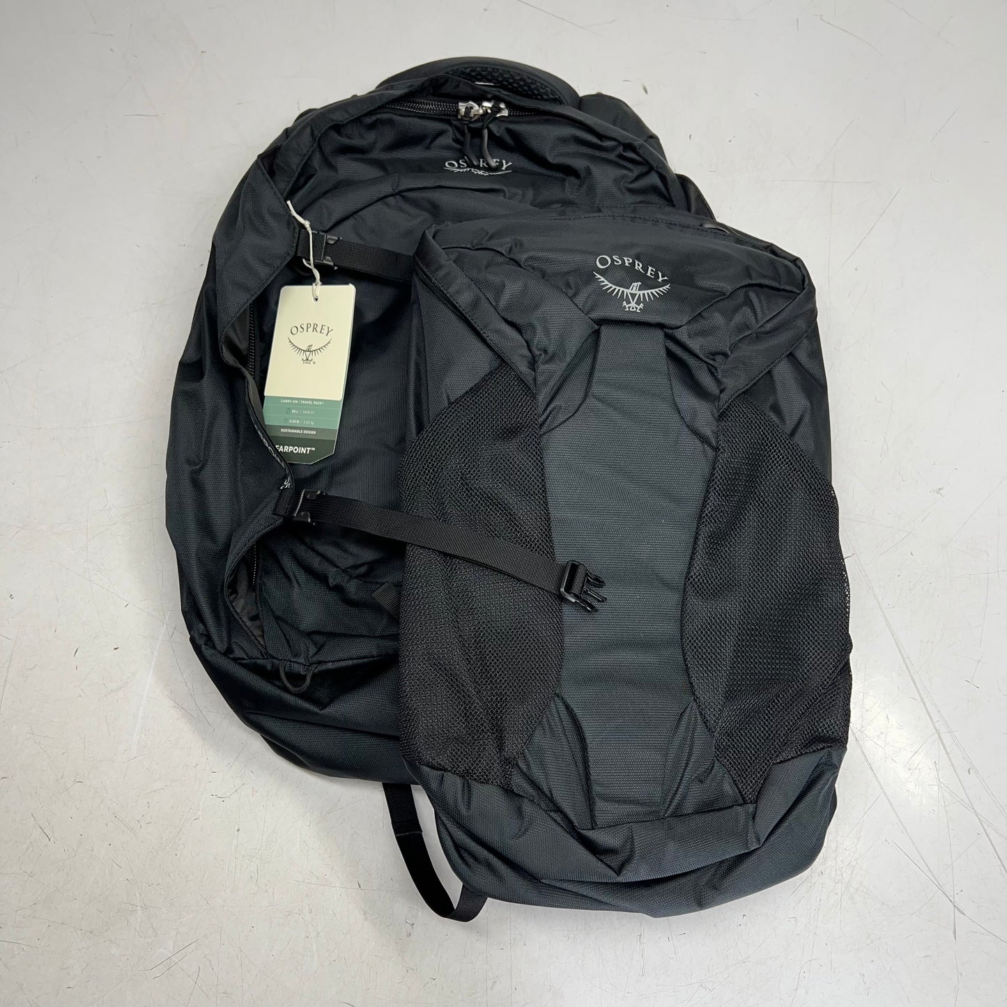 OSPREY Farpoint 55L Travel Pack Lockable Men's Adjustable fit Black 10003321