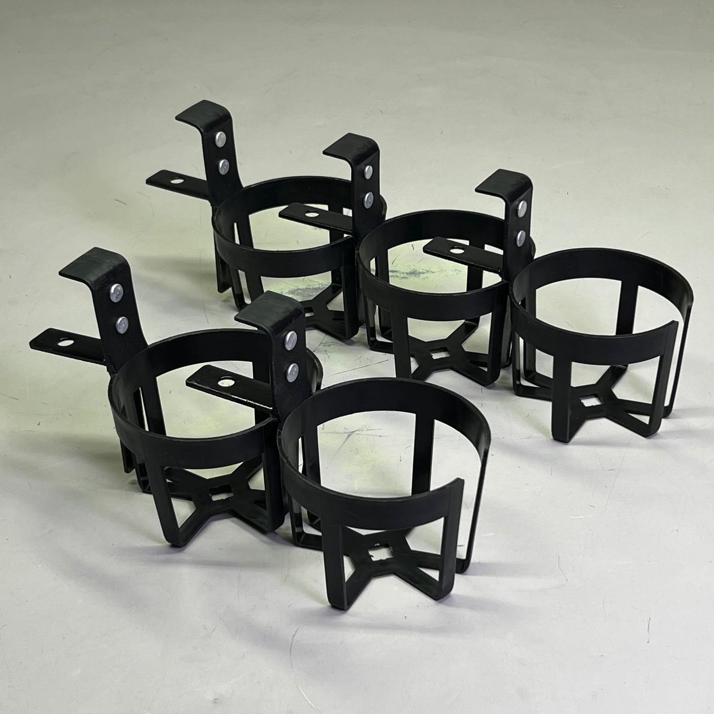 ZA@ (10 PACK) Plastic Drink Holder Sz 5" H x 4" D, Black H
