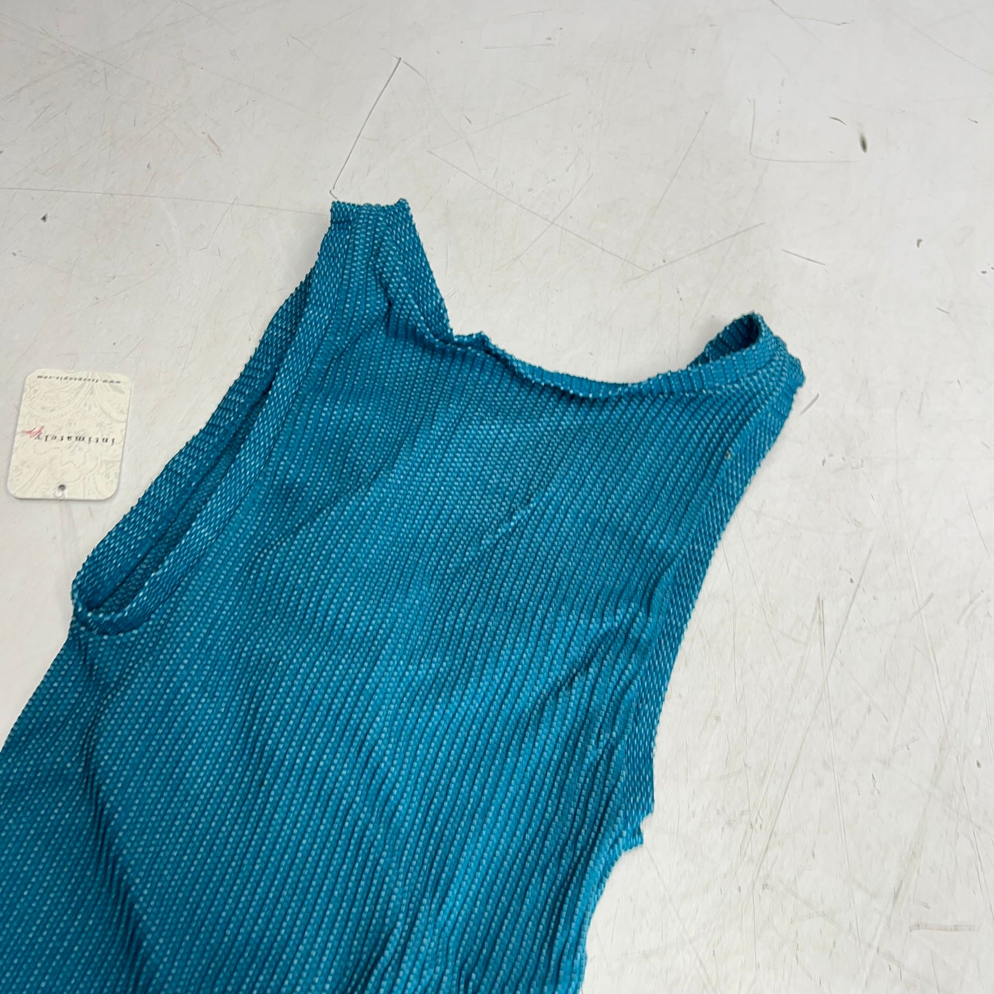 FREE PEOPLE Clean Slate Seamless Tank Women's Sz L-XL Bayside Carpenter 105898563