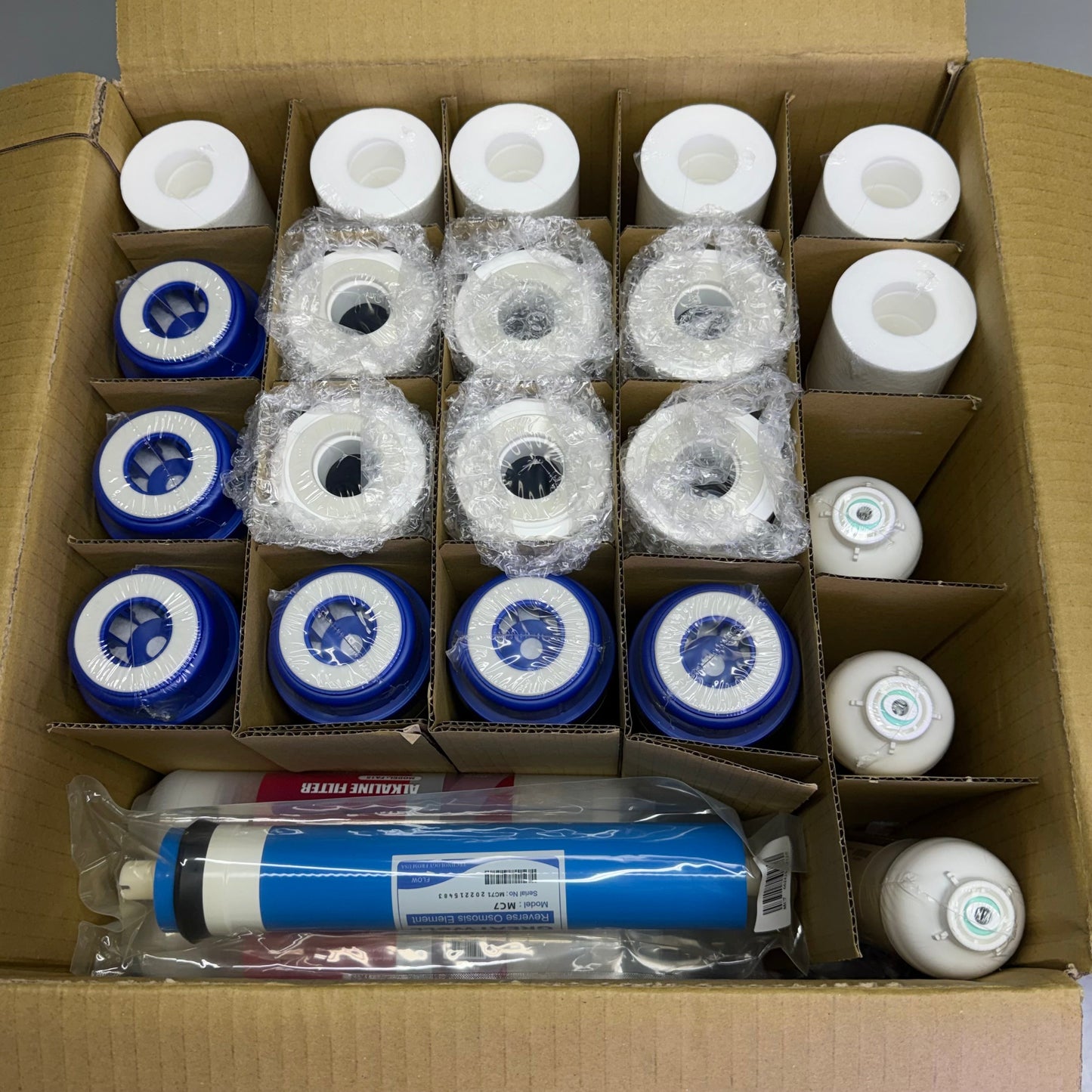 ZA@ 123FILTER 75GPD (28 Pcs) Filter Replacement Kit for 6Stage RO Filtration Systems F28K75 C