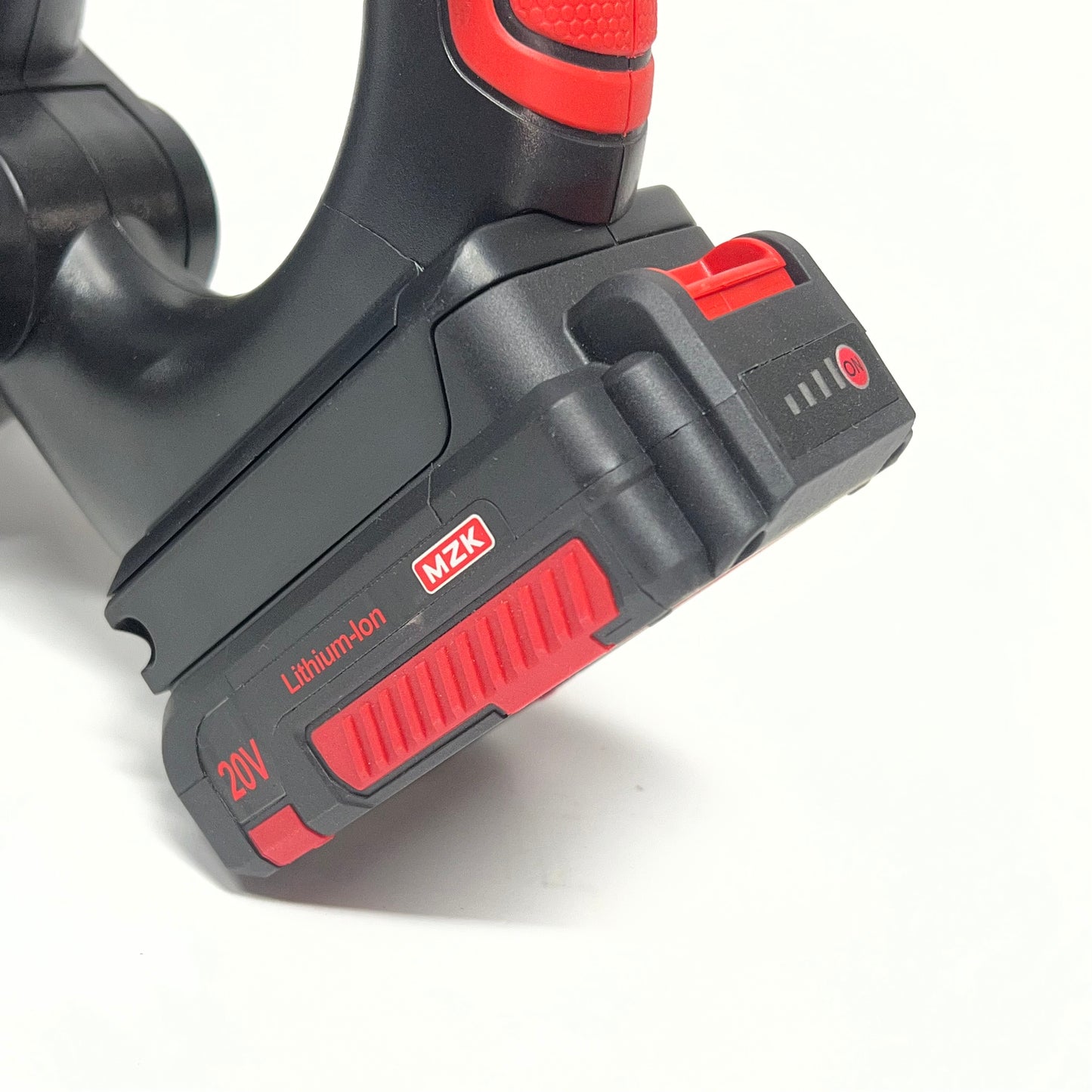 MZK Cordless Leaf Blower W/ Lithium Ion Battery 20V 75 Min Run Time Red/Black