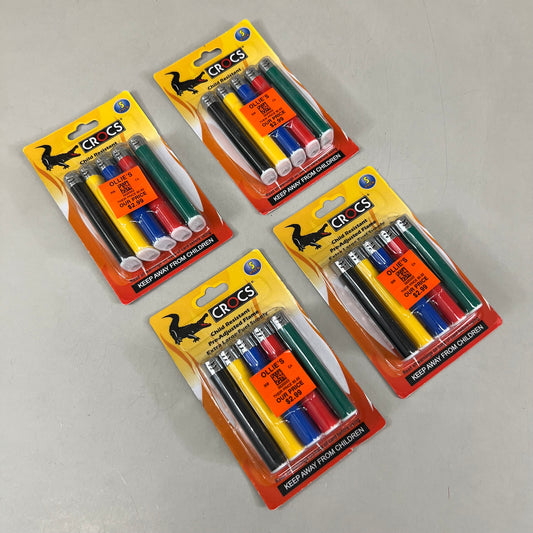 CROCS (4 Pack) 5 Pack Of Lighter's Multi Colored