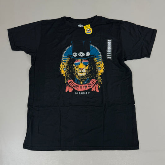 THE DUCK COMPANY Welcome To The Jungle Kalahari T-Shirt Adult Large Black,Blue,Yellow