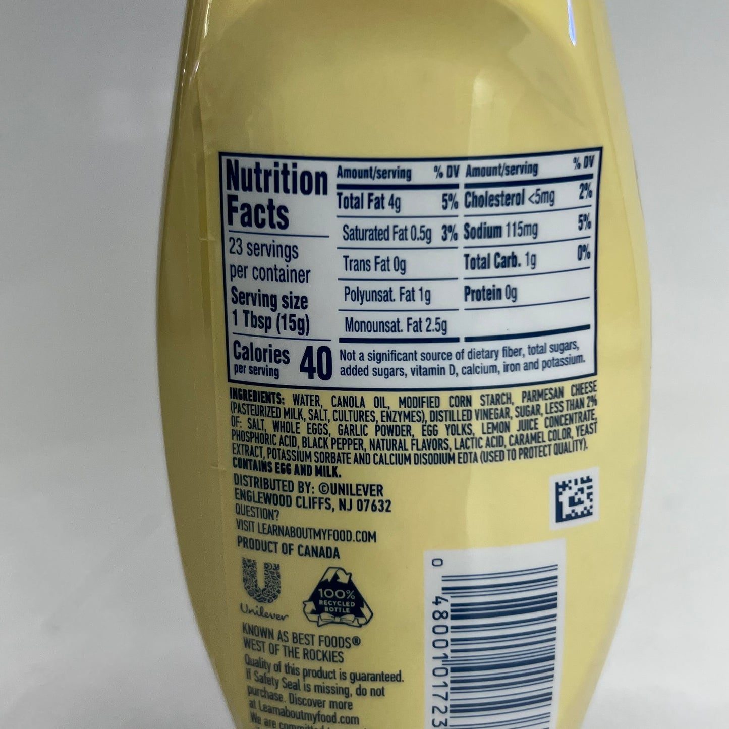 HELLMANN'S (8 PACK) Chicken Tender Mayonnaise Style Dip 11.5 fl. oz. BB 08/26 64418403