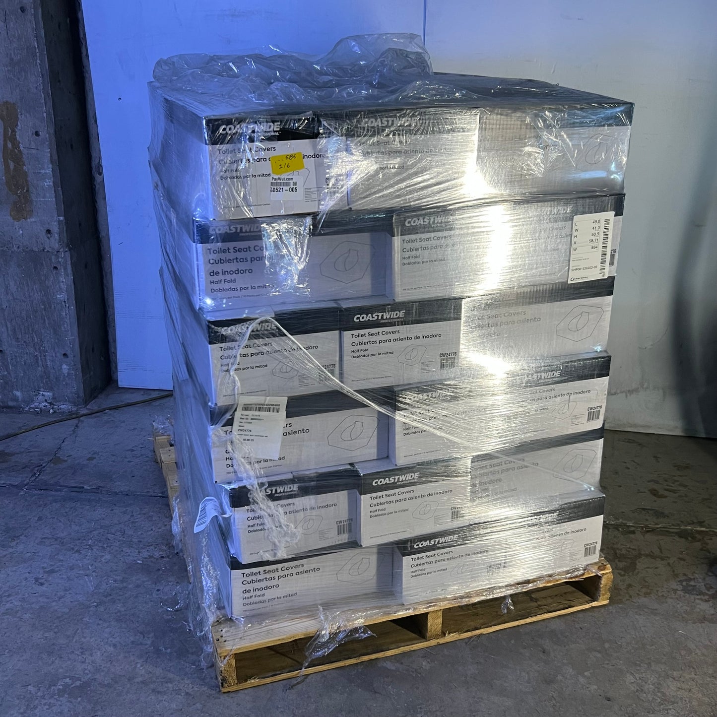 ZA@ Pallet of COASTWIDE Toilet Seat Covers