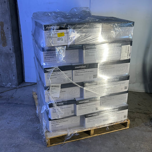 ZA@ Pallet of COASTWIDE Toilet Seat Covers