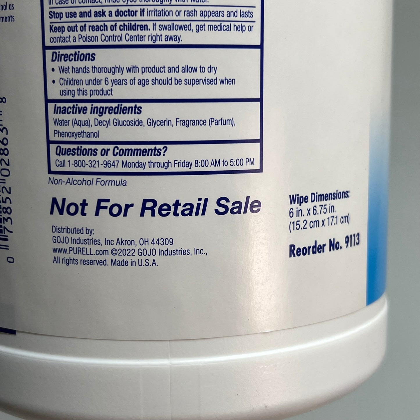 PURELL (2 PACK, 270 EACH) Hand Sanitizing Wipes Fresh Citrus Scent BB 03/27