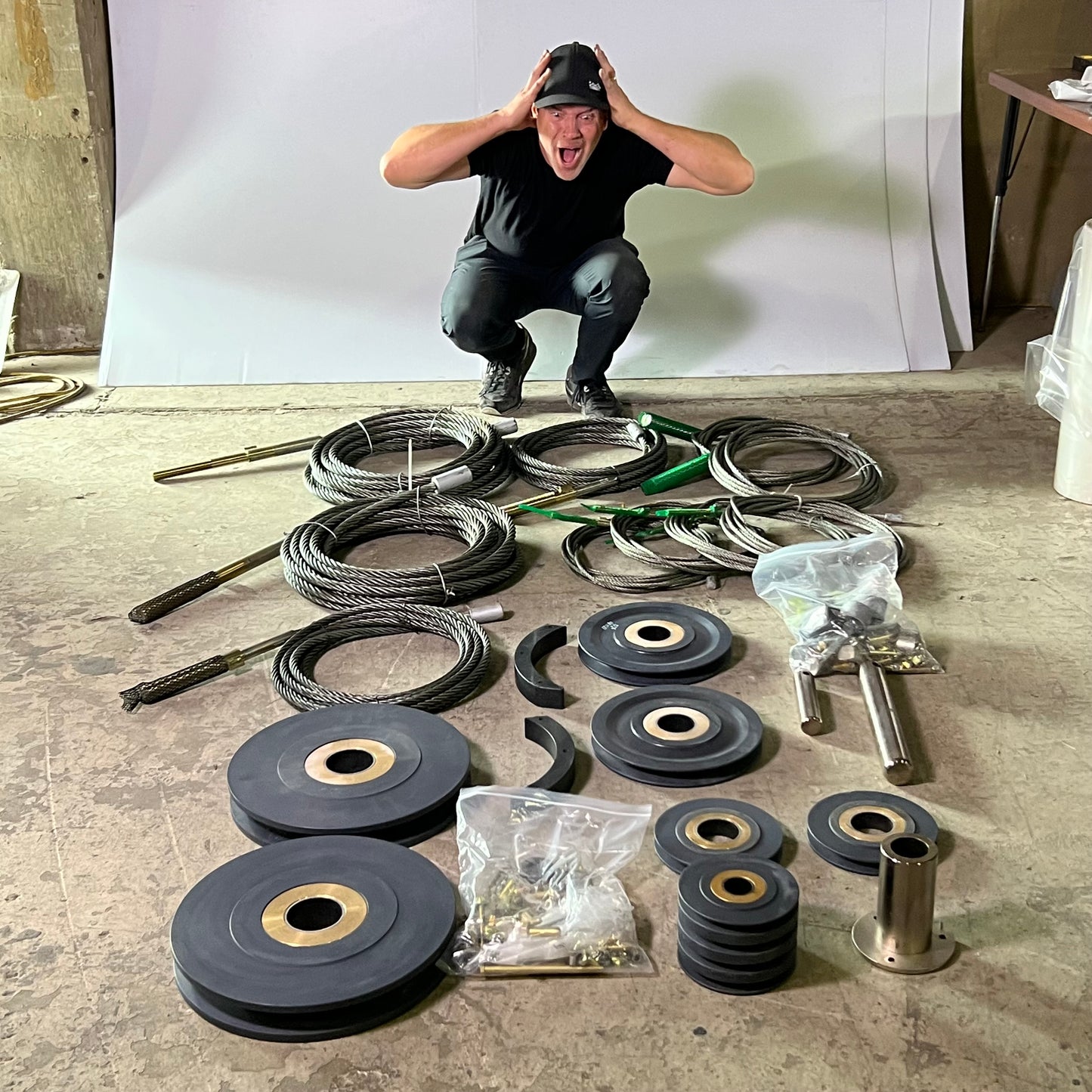 JLG Wire Rope Service Kit W/ Cable Pulleys & Hardware for Lift Repair Parts 2910895 for 1350SJP (New Other)