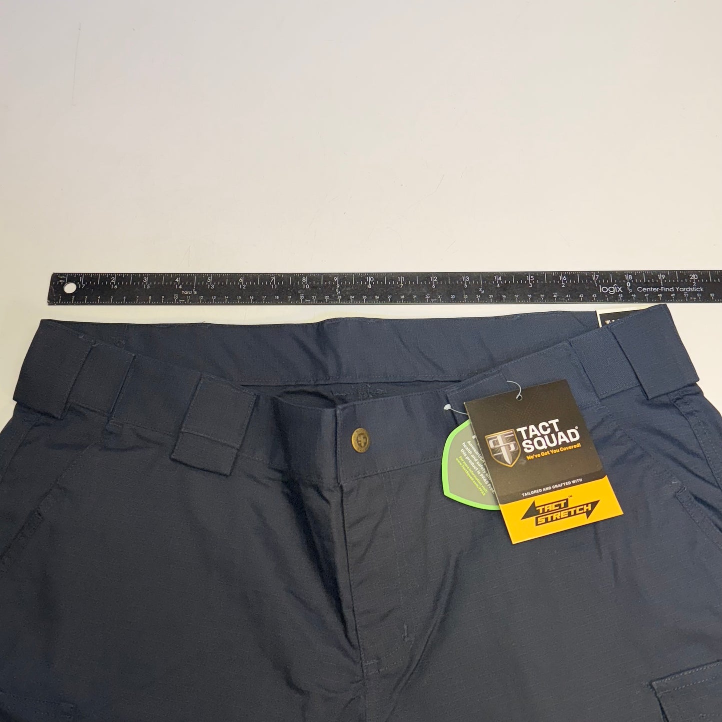 TACT SQUAD Tact Stretch Mini Ripstop Trouser Poly/Cotton Men's Sz 16 Dk Navy T7511