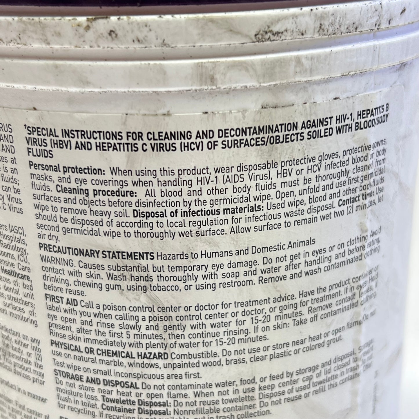 ZA@ PDI (11 PACK) Super Sani-Cloth Large Wipes 160ct Each BB 04/2025 (As-Is Dirty/Dented)