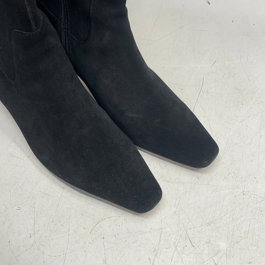 SPLENDID Jack Studs Suede Western Edge Tall Boots  Women's Sz 10 Black SD5JSD01