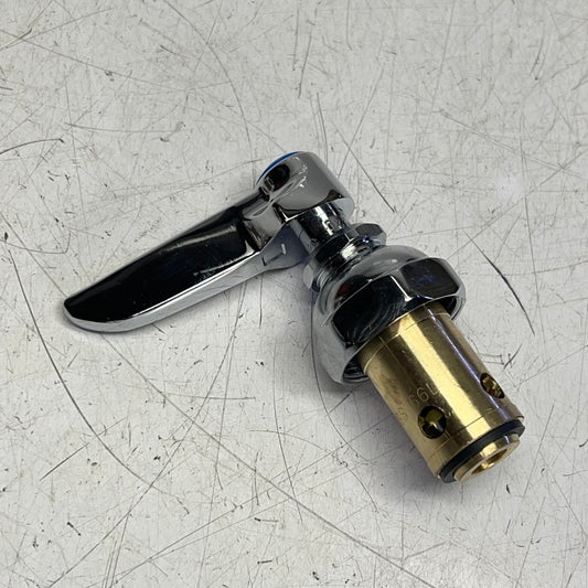 T & S Eterna Spindle Assembly Left Hand (cold) Lever W/ Screw Chrome 002713-040