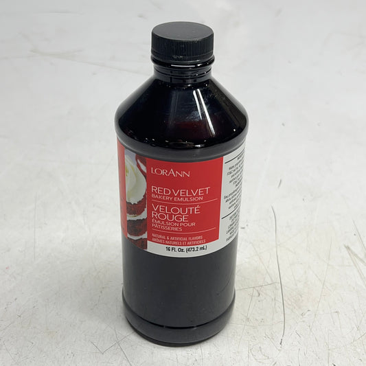 LORANN (2 PACK) Red Velvet Bakery Emulsion For Color & Flavor 16 Fl Oz BB 08/27