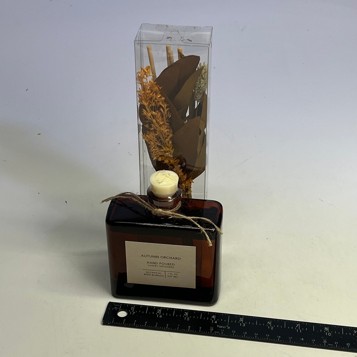 ANDALUCA HOME  Autumn Orchard Dried Bouquet Reed Bundle Fragrance Diffuser Amber