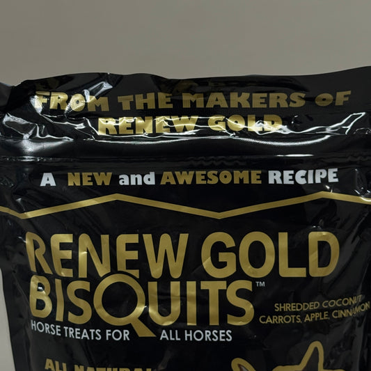 RENEW GOLD Horse Bisquits Treats For All Horses 32 oz. 320923 BB 04/26