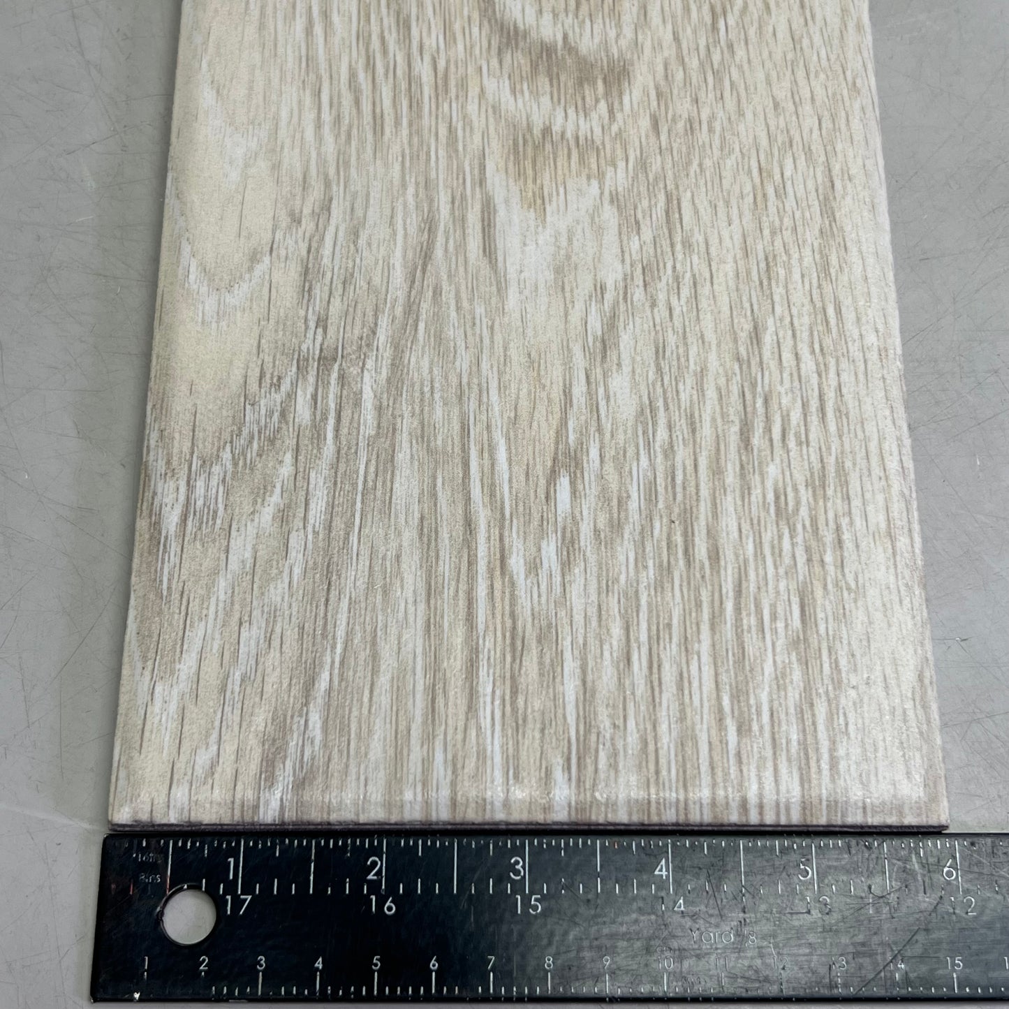 GRANISER (9 Pcs) Floor Tiles Sz 6" x 36" x 0.32", Aspen Beige F-449