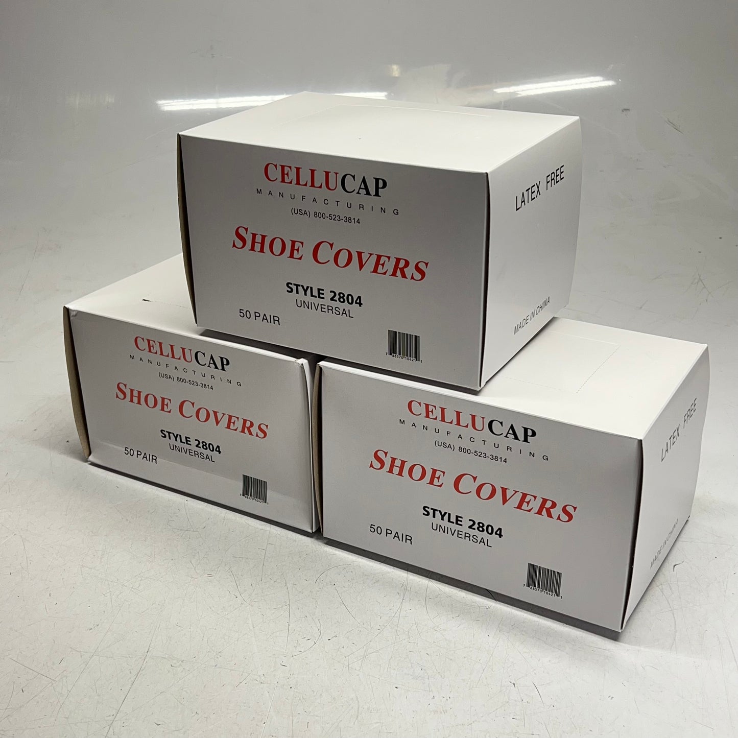 CELLUCAP (300 PACK) Disposable Shoe Covers One Size Blue 2804