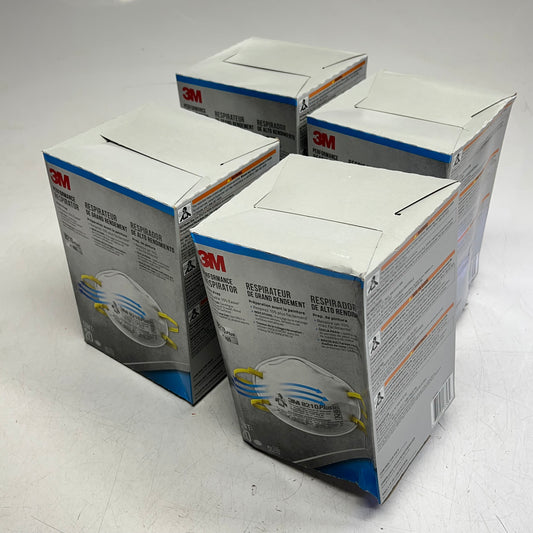 3M (4 PACK, 20 EACH) N95 Particulate Respirator 8210 Plus For Paint 8210PP20
