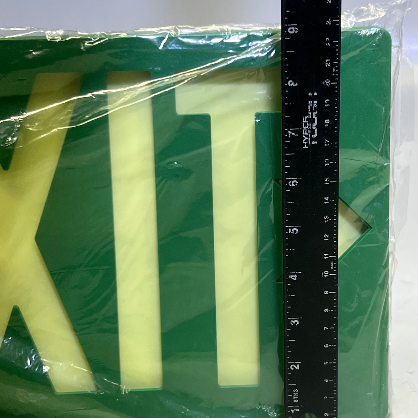 ZA@ GLO BRITE Green Exit Sign Sz 15"L x 8.5"H, 325934 A
