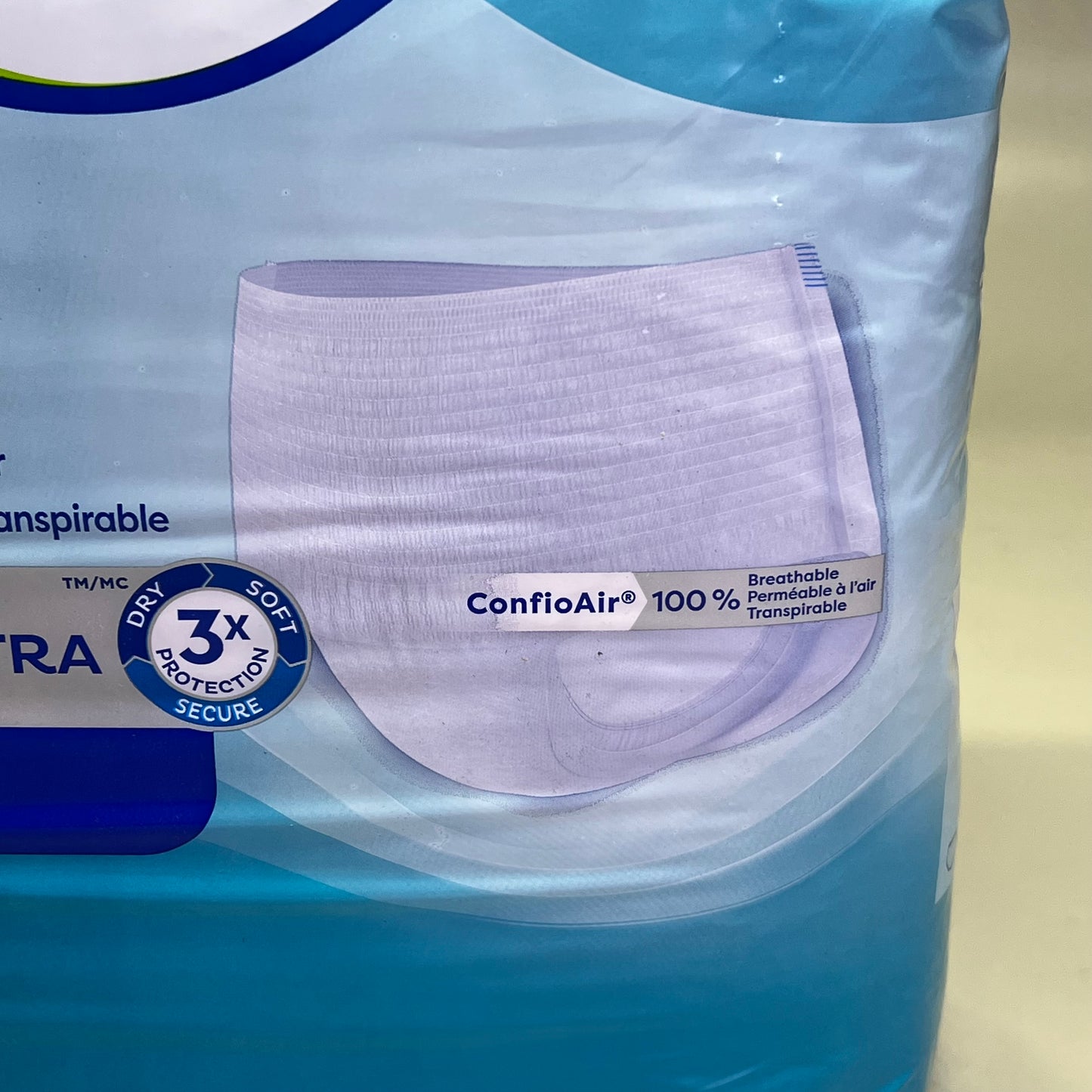 TENA (2 PACK, 12 PAIRS EACH) Disposable Extra Absorbent Underwear 2XL 68"-80"