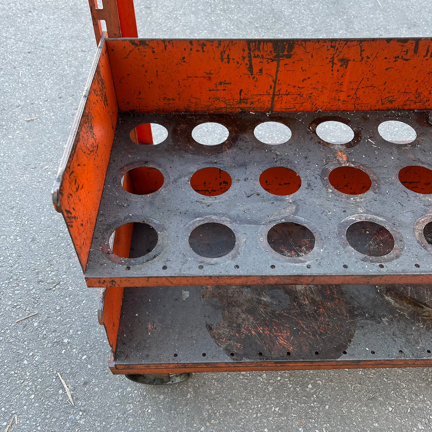 Cnc Tool Holder Cart 65"x 33"x23" 117 Slots Orange (Used)