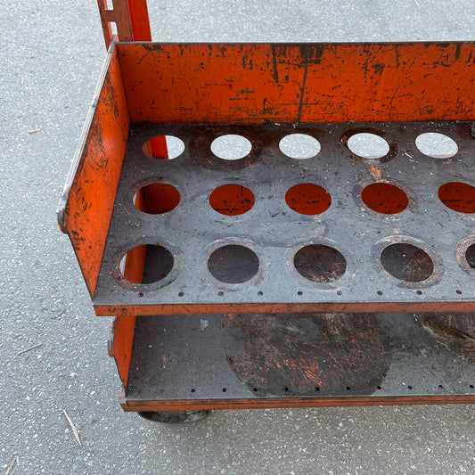 Cnc Tool Holder Cart 65"x 33"x23" 117 Slots Orange (Used)