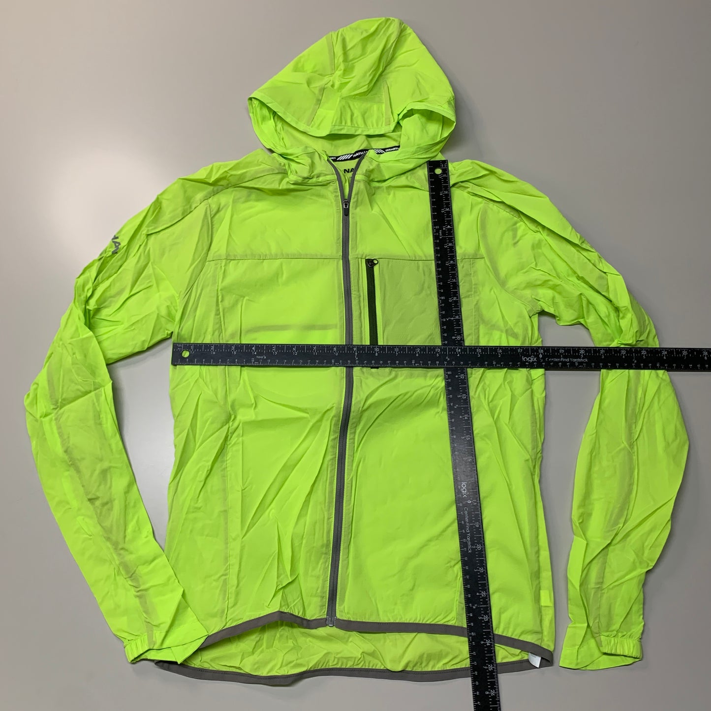 NATHAN Stealth Jacket W/ Hood Women's Acid Lime Size Small NS90060-50061-S