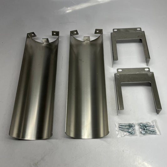 ZA@ Pallet of MIXED Floor Mounted Corner Guard, Polypropylene White & Blue Beard Restraint