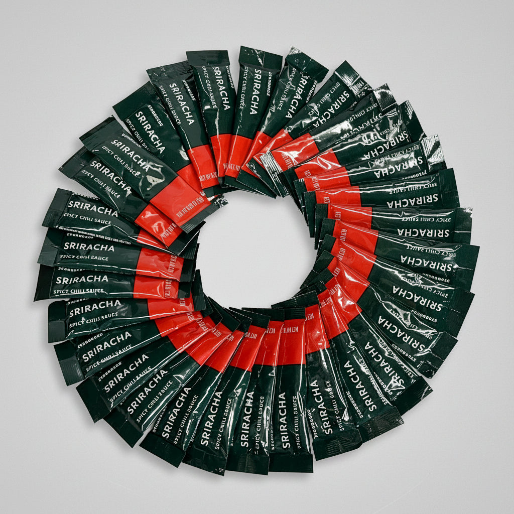 STARBUCKS (30 PACK) Siracha Single Spicy Chili Sauce Packets To Go 9g BB 05/27