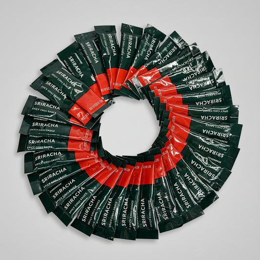STARBUCKS (30 PACK) Siracha Single Spicy Chili Sauce Packets To Go 9g BB 05/27