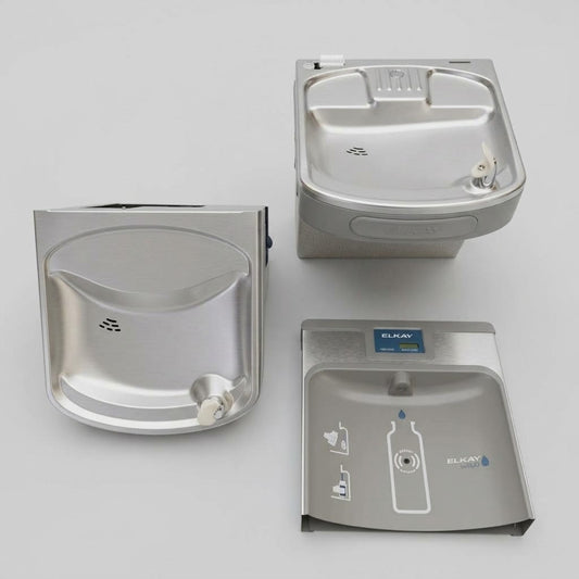 ELKAY EZH2O Enhanced Bi-Level Bottle Filling Station & Cooler 8 Gph Filtered - Grey LZSTL8WSLK