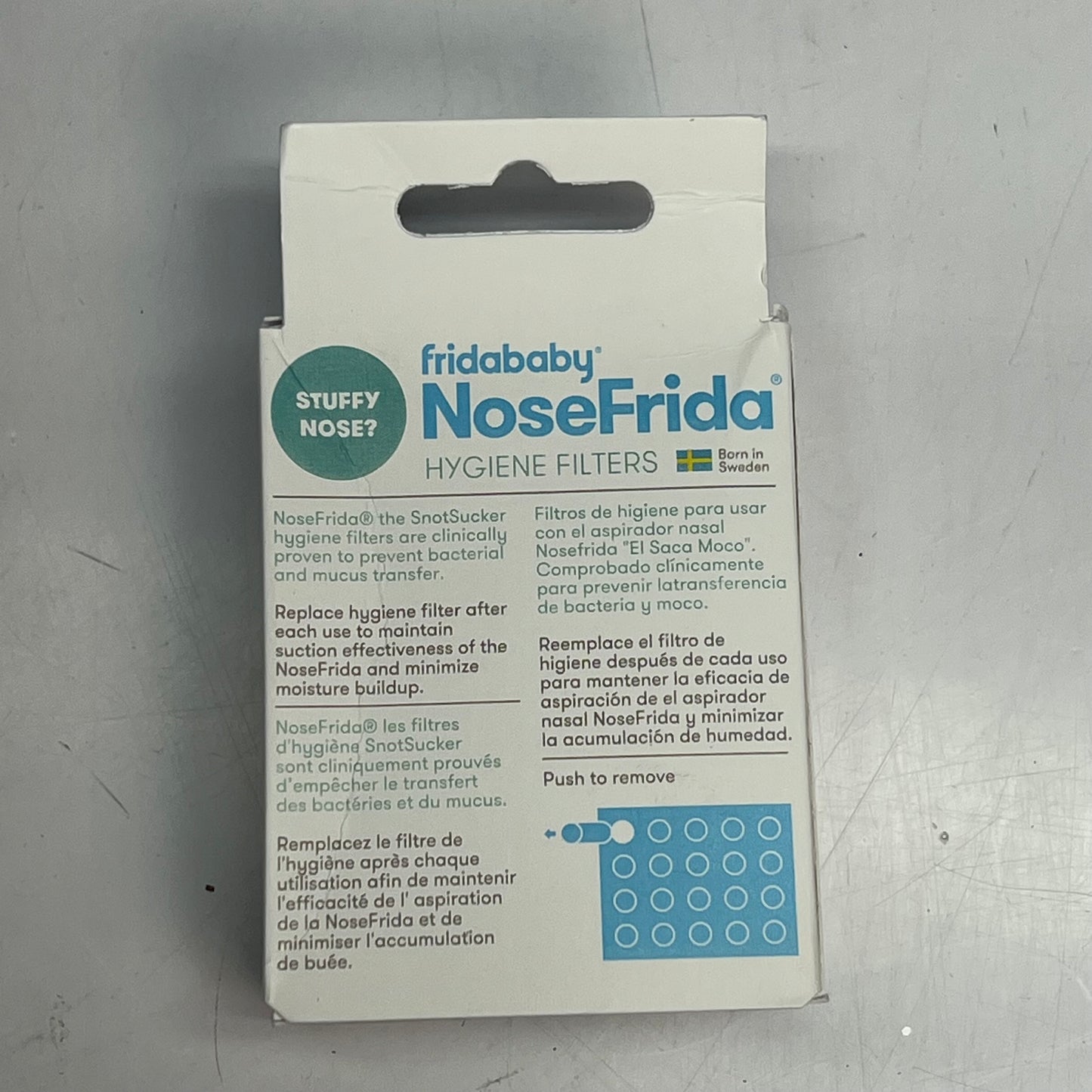 FRIDABABY (5 PACK, 20 FILTERS EACH) Nose Frida Hygiene Replacement Filters Blue