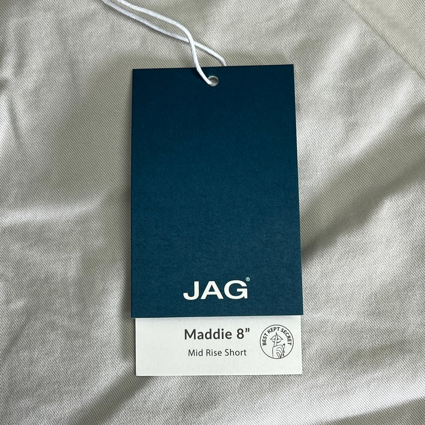 JAG Maddie 8" Pull-on Smoothing Shorts Women's Sz 16 Stone J4314AWL617