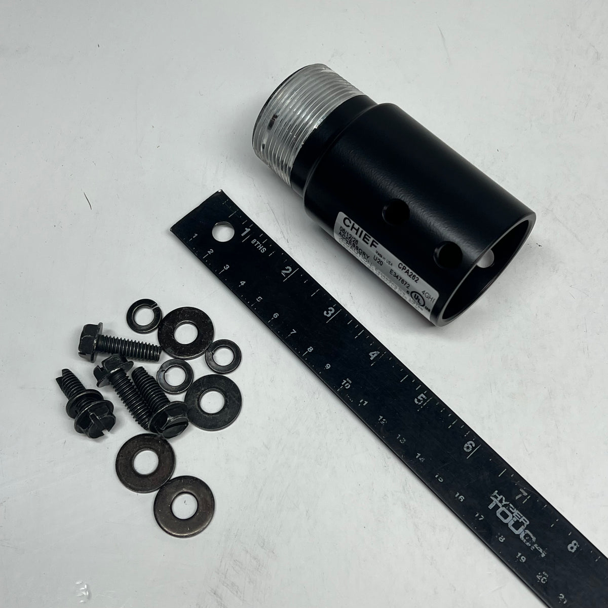 CHIEF Pin Connection Coupler To Male Npt Adaptor Accessory Black CPA262