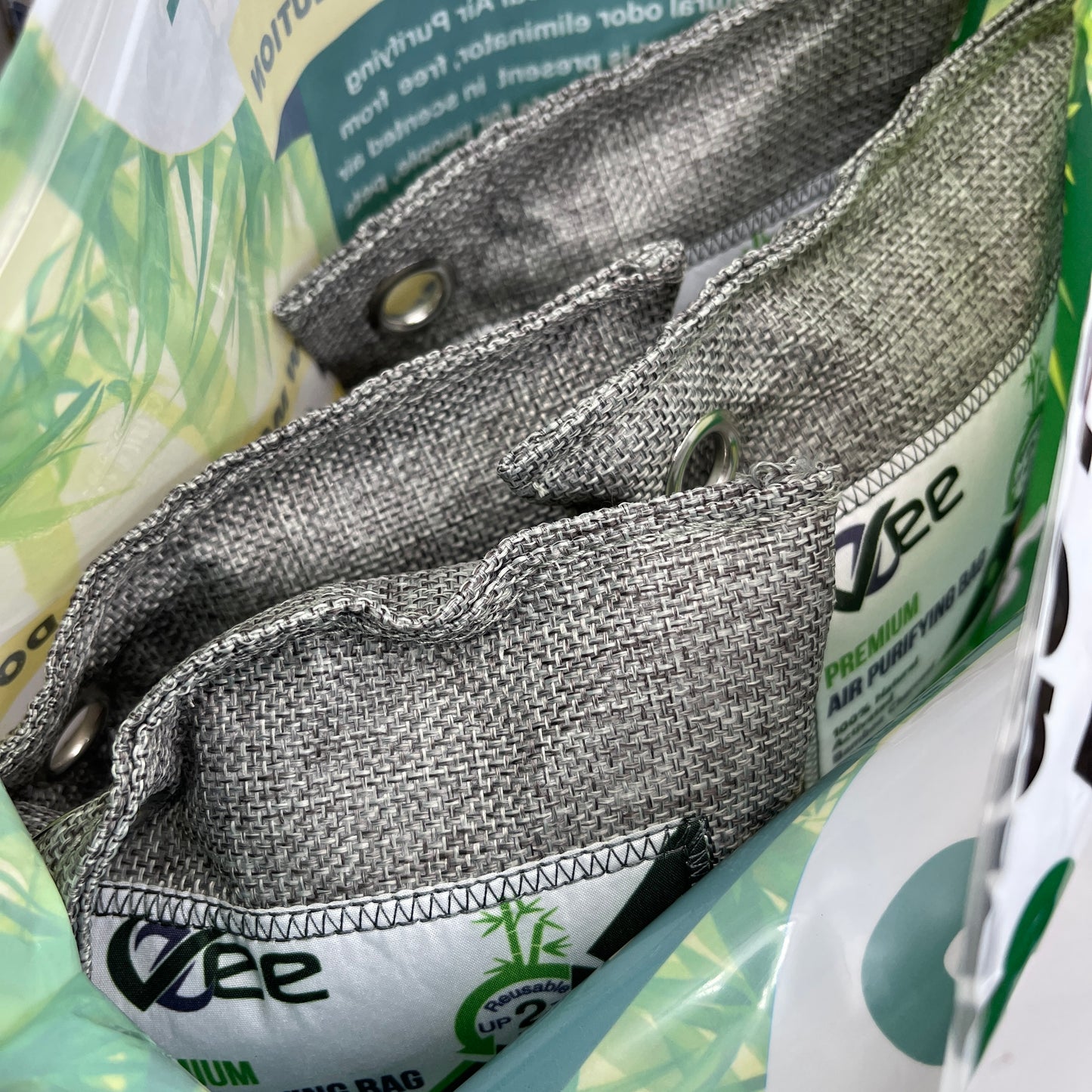 VZEE Bamboo Charcoal Air-Purifying Bag Odor-Eliminator 8 Purifiers Per Bag