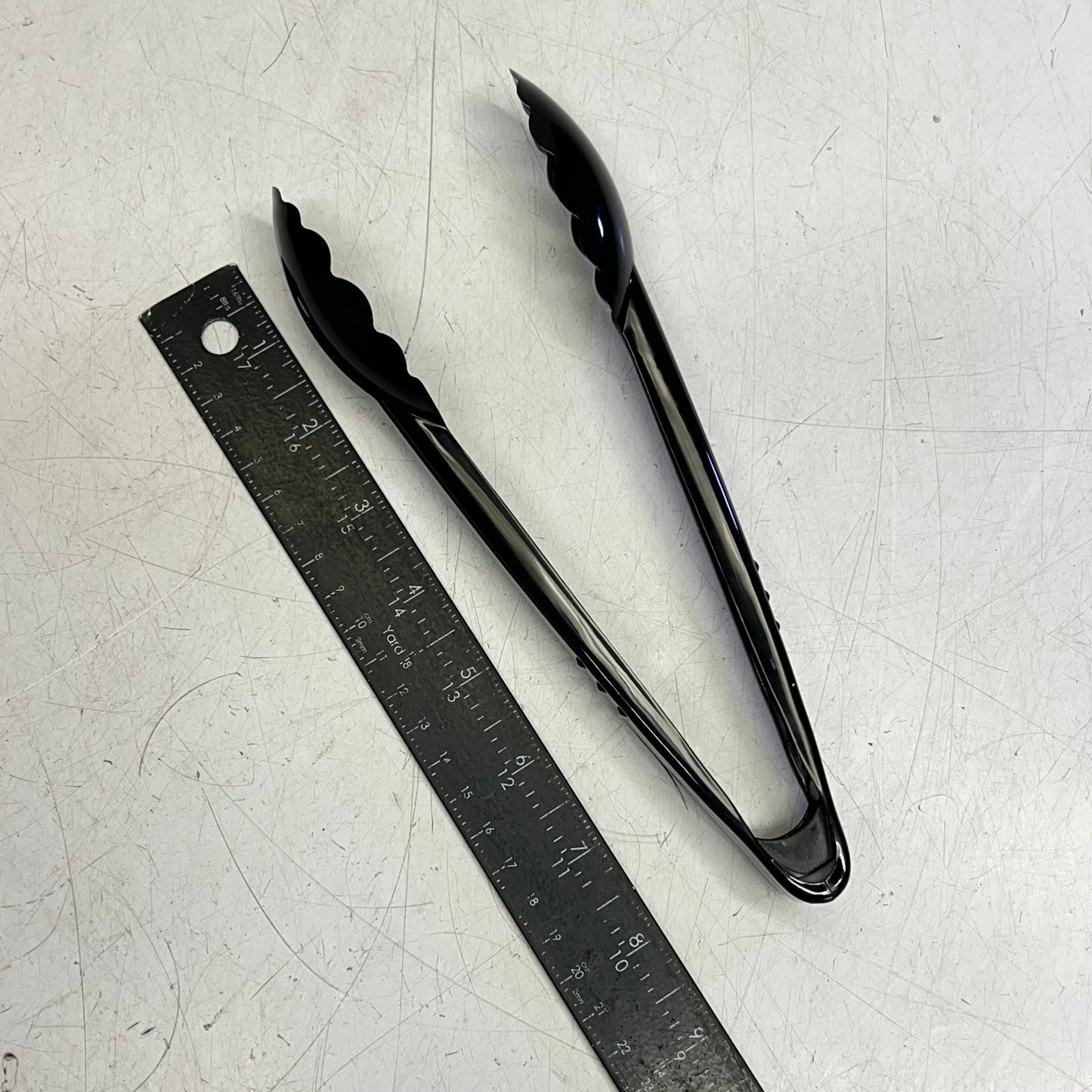 ZA@ FINELINE  (96 PACK) Heavy Duty Tongs  9" Black EMI-209/96.BK