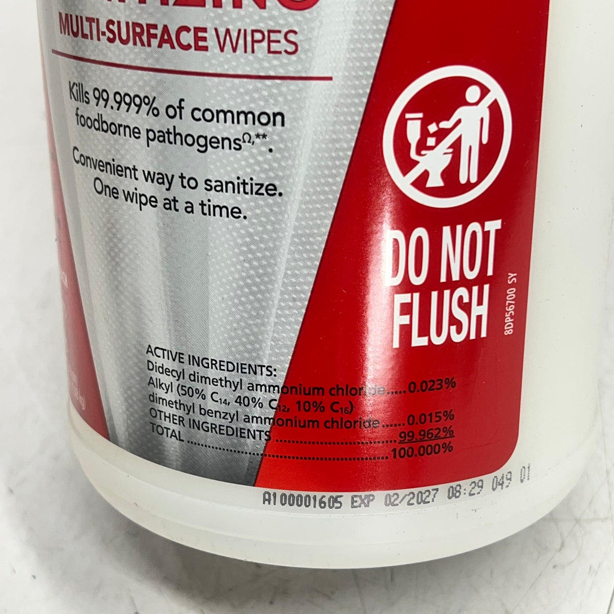 SANI PROFESSIONAL (5 PACK, 95 EACH) No-rinse Sanitizing Wipes 7.75 x 9" 8DP56700