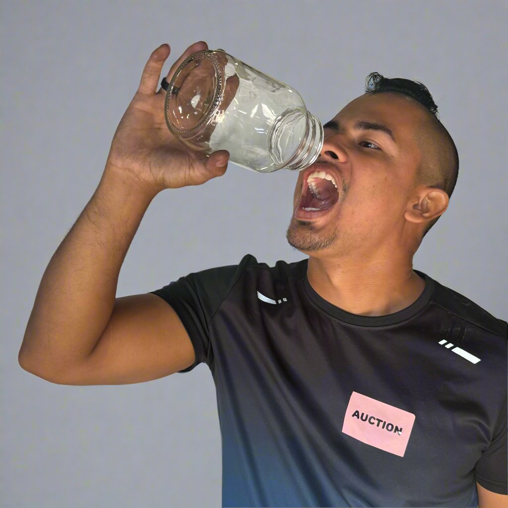 ZA@ Flint Glass (50 PACK) Standard Medium Mouth Canning Jar Sz ~6.5”H x 2.5”D (New) D