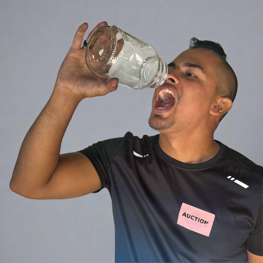 ZA@ Flint Glass (50 PACK) Standard Medium Mouth Canning Jar Sz ~6.5”H x 2.5”D (New) D