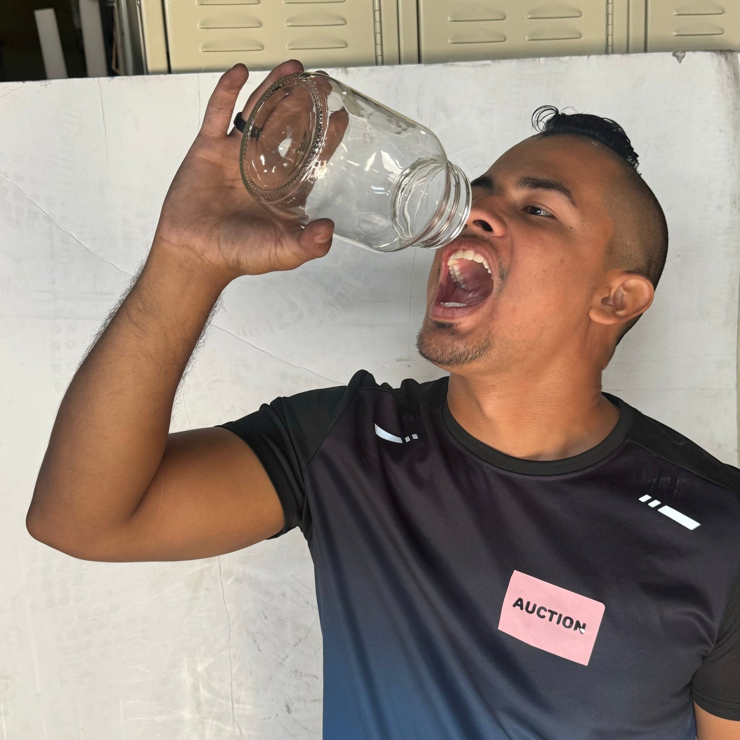 ZA@ Flint Glass Jars (50 PACK) Fits Regular Mouth Canning Lids! Sz ~6.5”H x 2.5”D (New) B