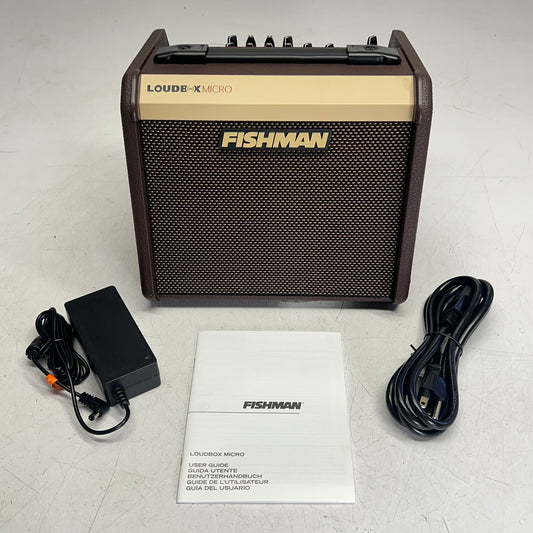 FISHMAN Loudbox Micro Acoustic Guitar Amplifier 40W 1 X 5.25" Brown PRO-LBT-4|00