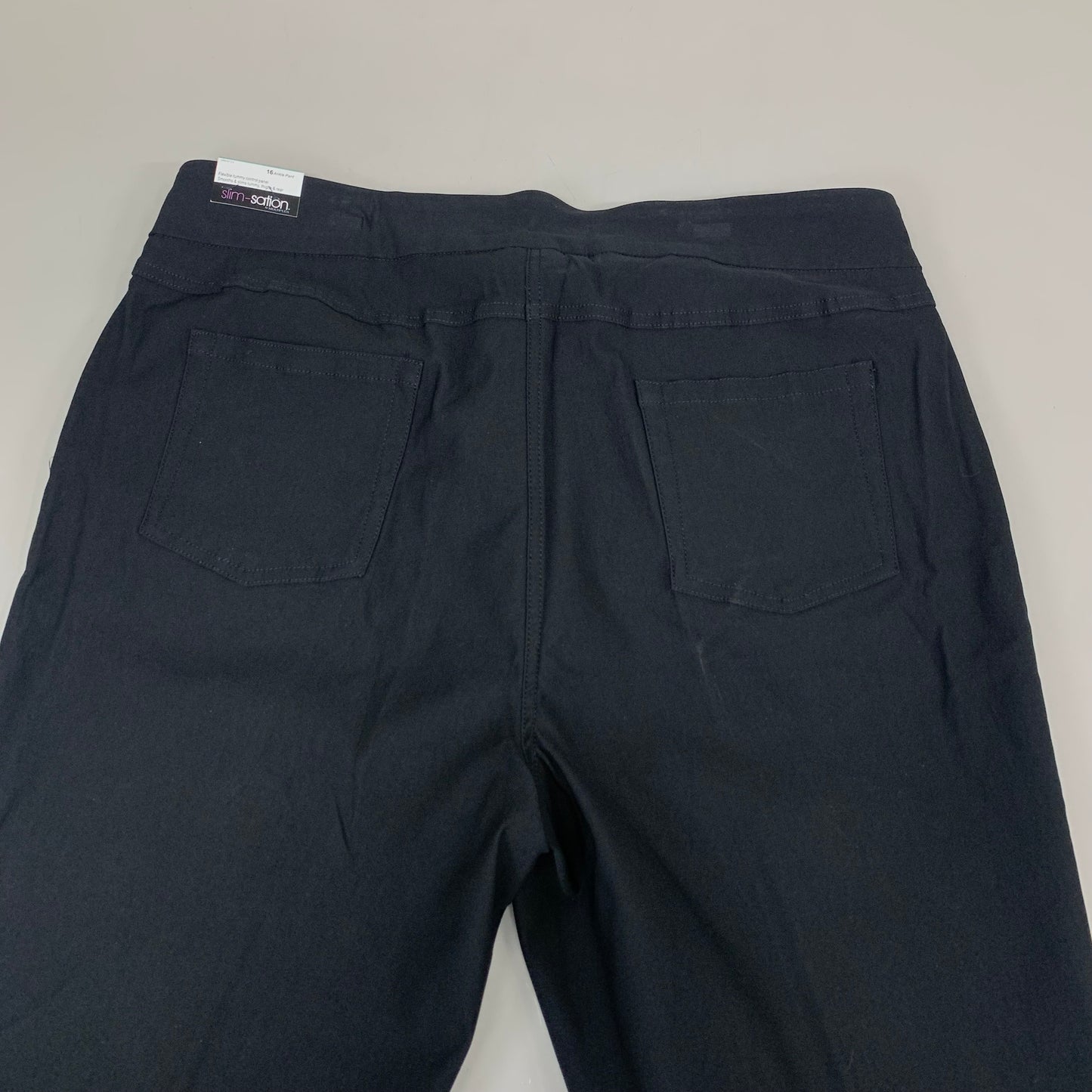 MULTIPLES Ankle Pants Petite Women's Sz 16 Black