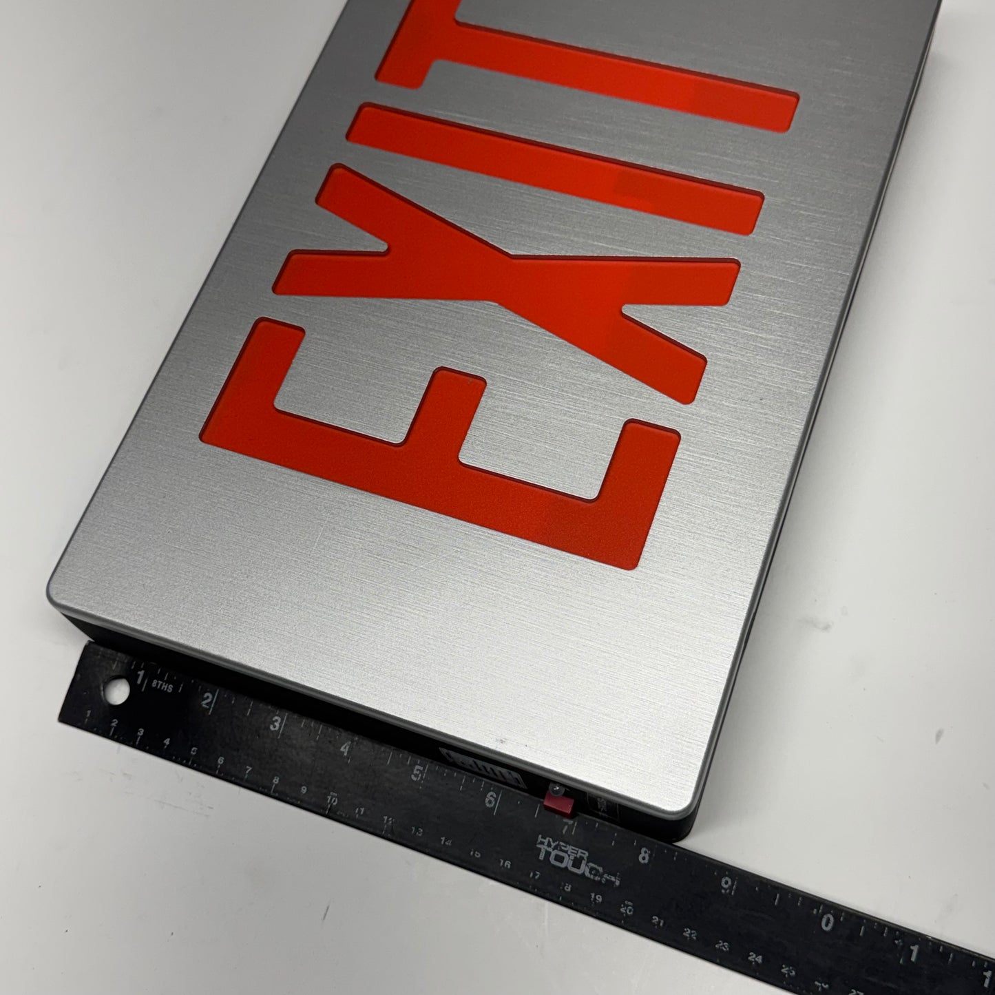 EMERGI-LITE LED Exit Sing Diecast Aluminum Single Face Red 120/277V BAPXN1R