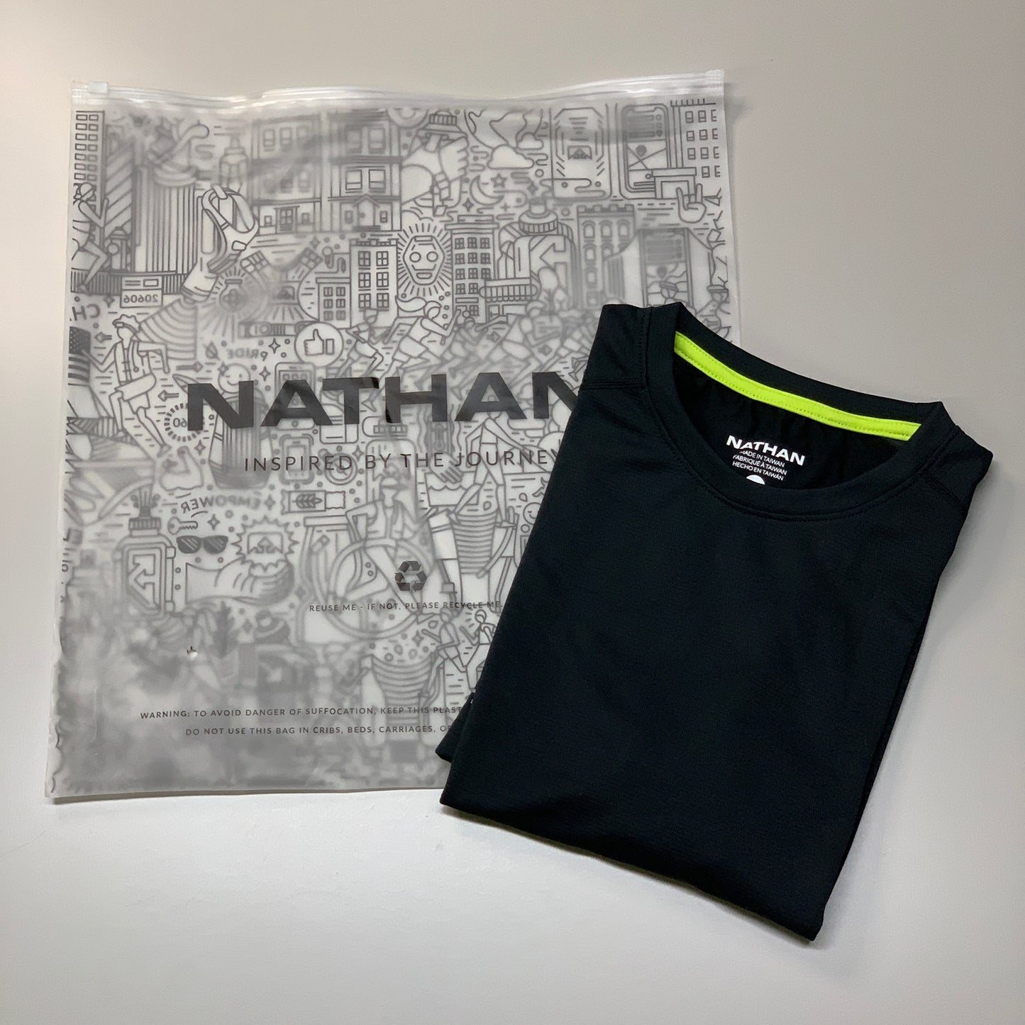 NATHAN Raise Short Sleeve Shirt Tee 2.0 Men's Black Size Small NS50880-00001-S