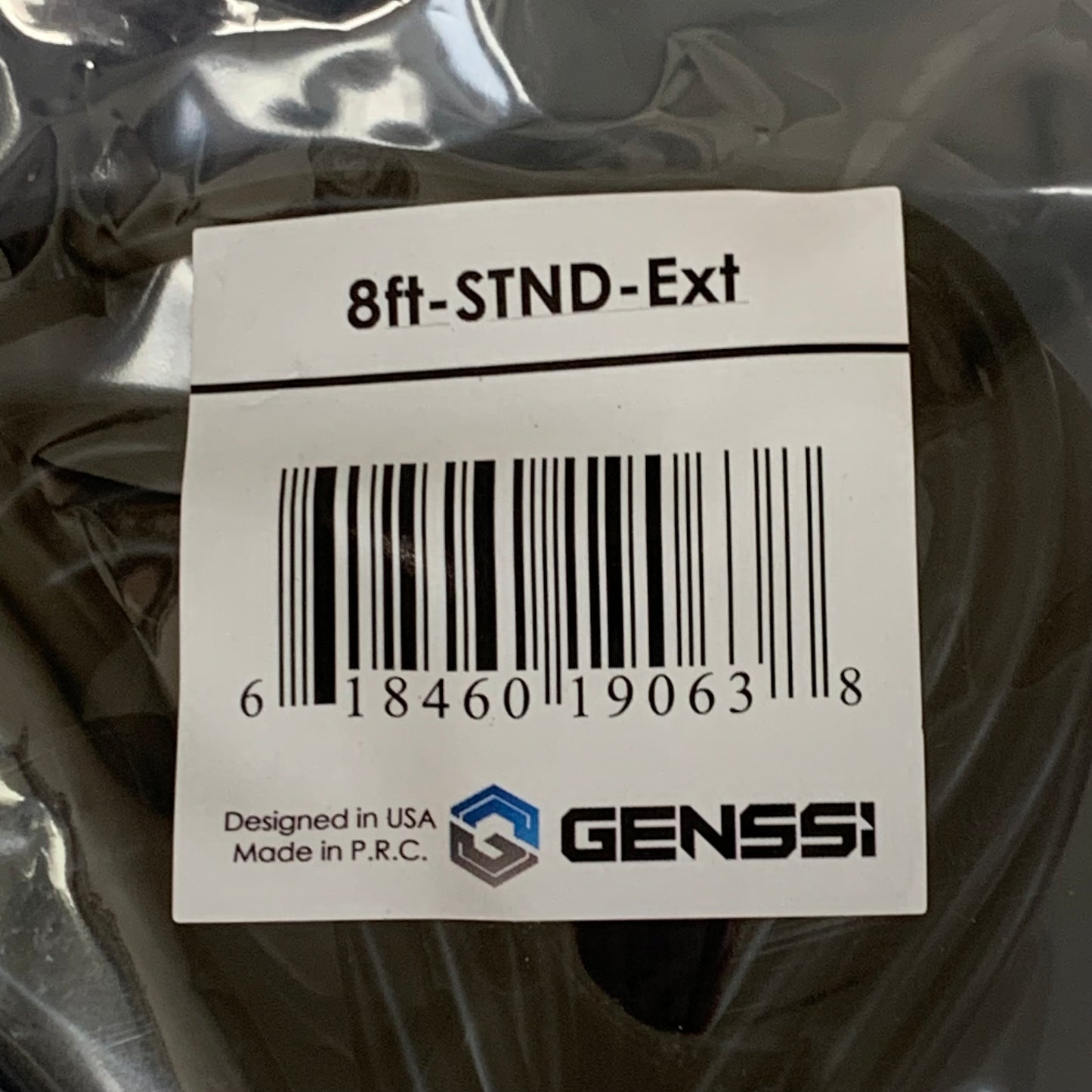 GENSSI (2 PACK) LED Rock Lights Wire Extension 3 Pin  8ft Black 8FT-STND-EXT